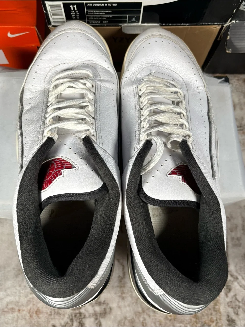 Size 13 - Air Jordan 2/3 White Black Metallic Silver
